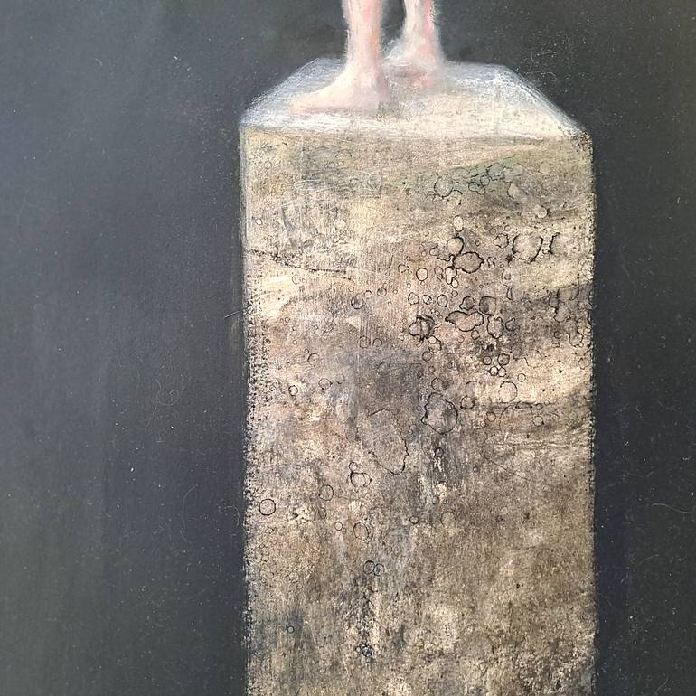 Original Figurative Time Painting by Wilfrid Moizan