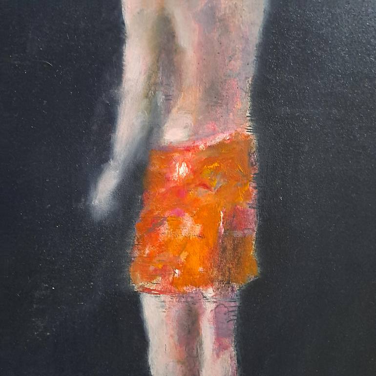 Original Figurative Time Painting by Wilfrid Moizan