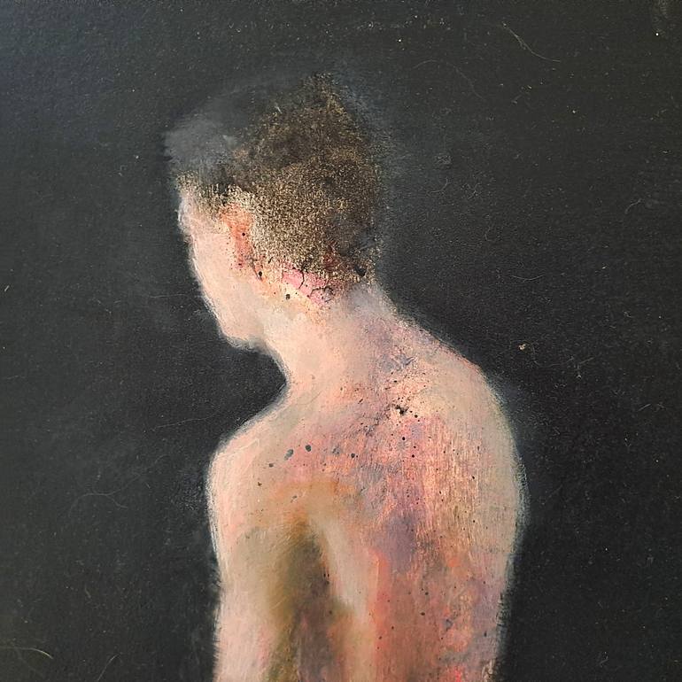 Original Figurative Time Painting by Wilfrid Moizan