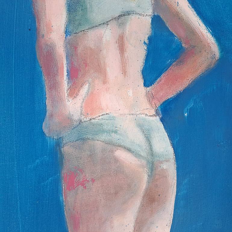 Original Figurative Women Painting by Wilfrid Moizan