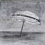 Beach umbrella study 1 (Summer Series) by Wilfrid Moizan