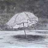 Beach umbrella study 2 (Summer Series) by Wilfrid Moizan