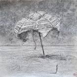 Beach umbrella study 3 (Summer Series) by Wilfrid Moizan