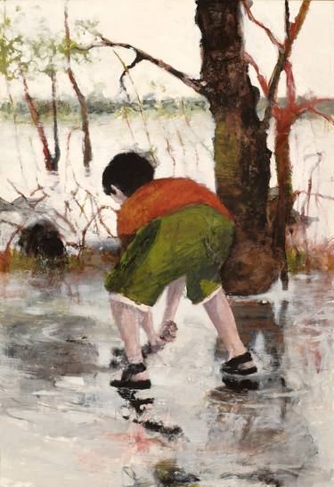 Original Children Paintings by Wilfrid Moizan