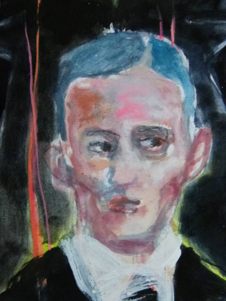 Original Figurative Men Painting by Wilfrid Moizan