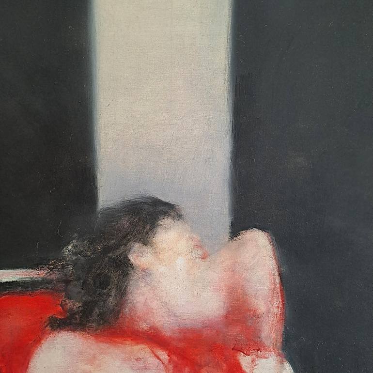 Original Figurative Nude Painting by Wilfrid Moizan