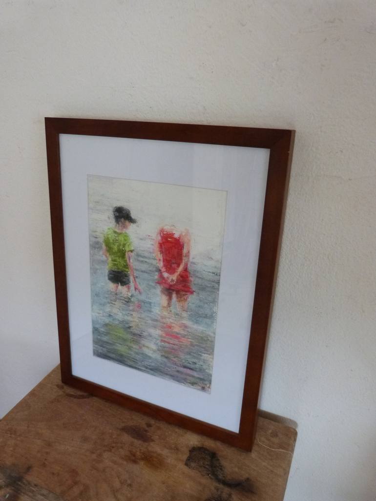 Original Figurative Water Painting by Wilfrid Moizan