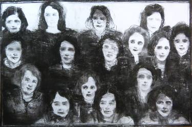 Original Figurative Women Drawings by Wilfrid Moizan