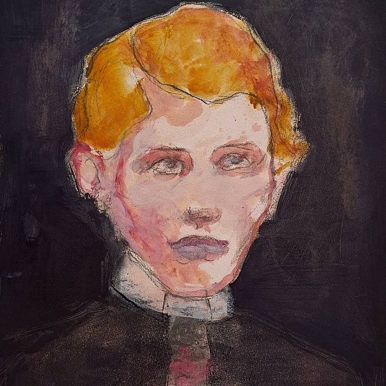Original Figurative Portrait Painting by Wilfrid Moizan
