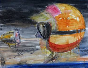 Original Figurative Automobile Paintings by Wilfrid Moizan