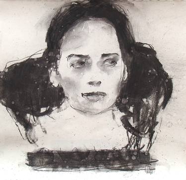 Original Figurative Women Drawings by Wilfrid Moizan