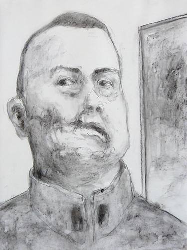 Original Figurative Portrait Drawings by Wilfrid Moizan