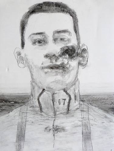 Original Figurative Portrait Drawings by Wilfrid Moizan