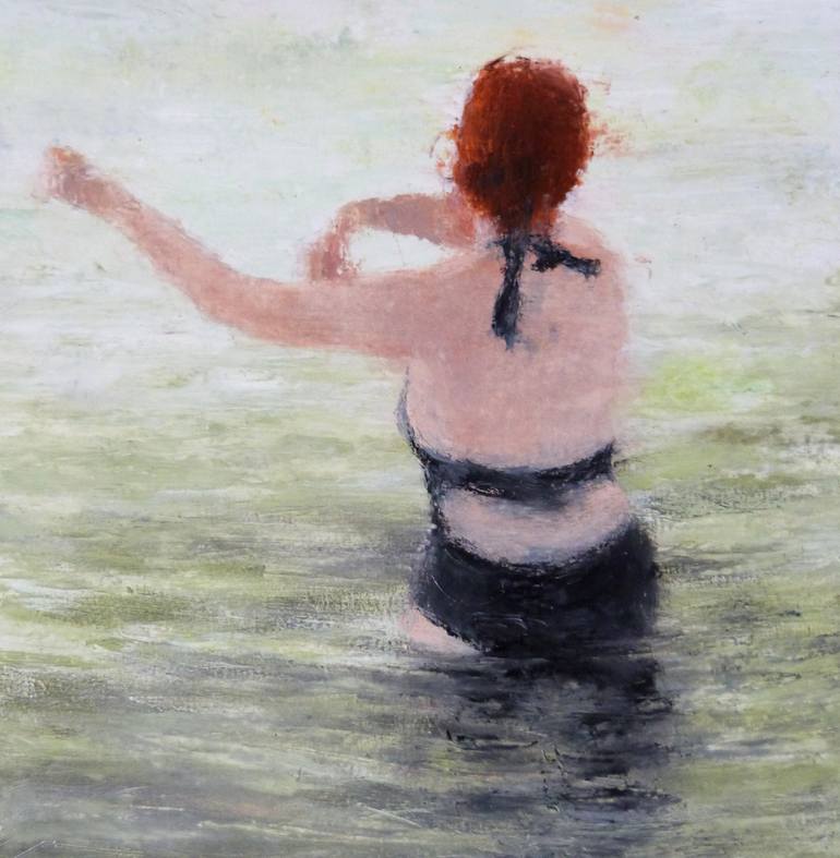 Original Figurative Women Painting by Wilfrid Moizan