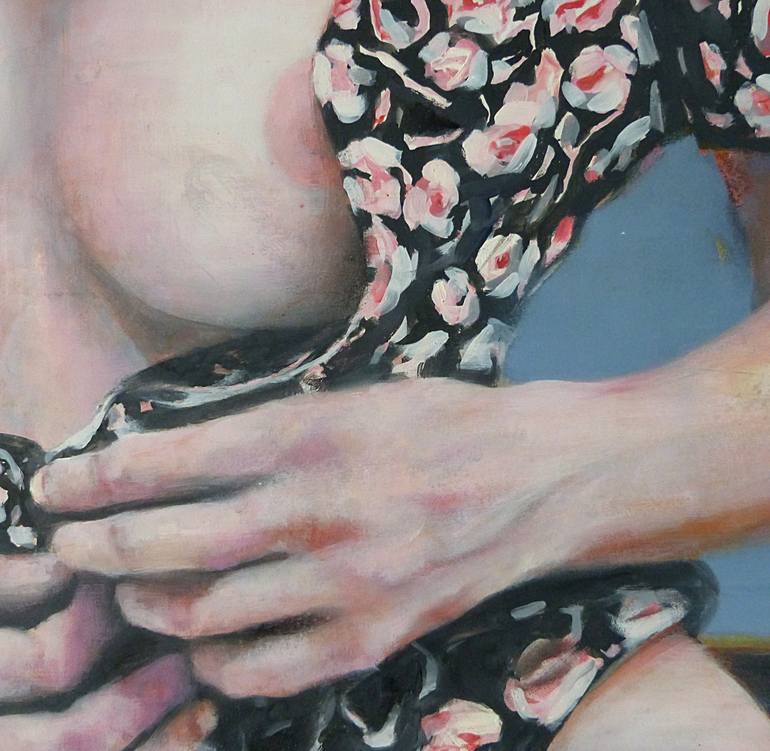 Original Figurative Women Painting by Wilfrid Moizan