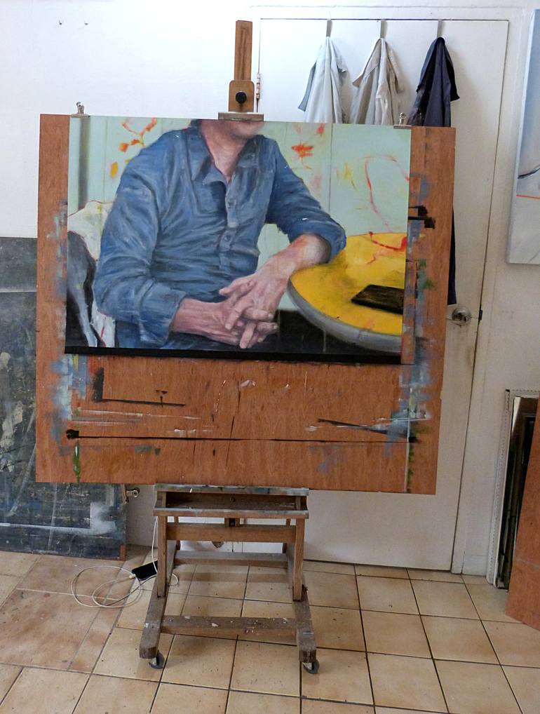 Original Figurative Men Painting by Wilfrid Moizan