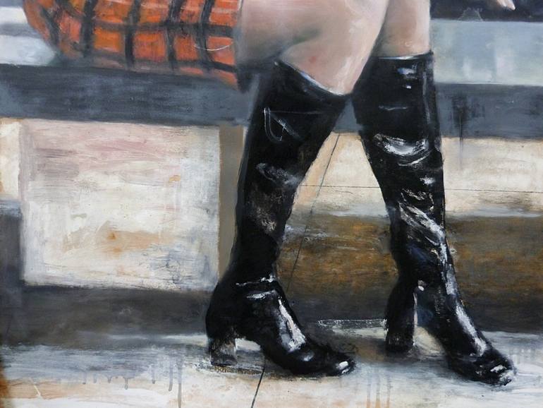 Original Figurative Women Painting by Wilfrid Moizan