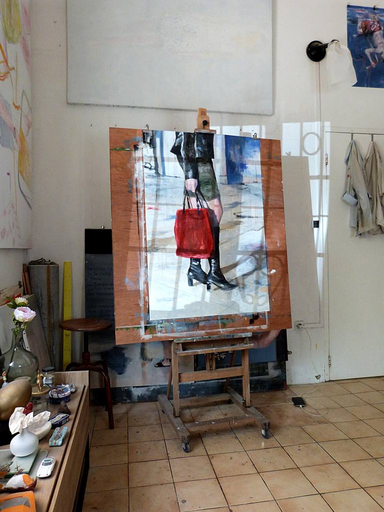 Original Figurative Women Painting by Wilfrid Moizan