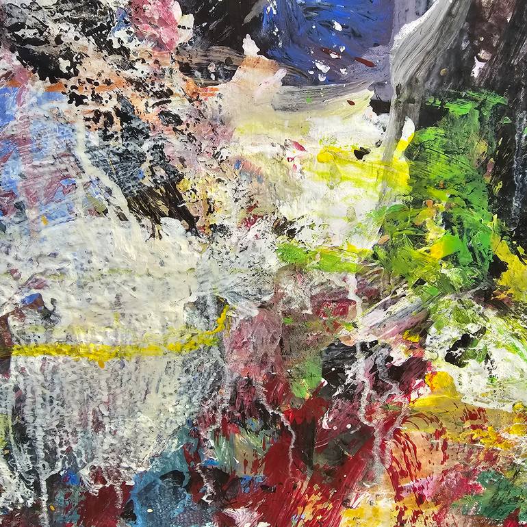 Original Abstract Expressionism Abstract Painting by Anne Marie Gintrand