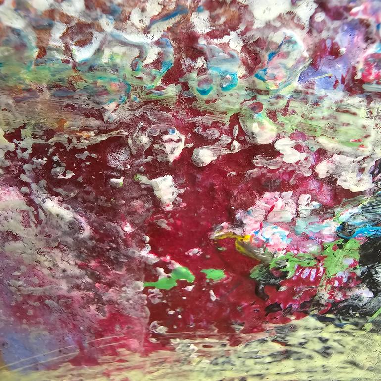 Original Abstract Expressionism Abstract Painting by Anne Marie Gintrand