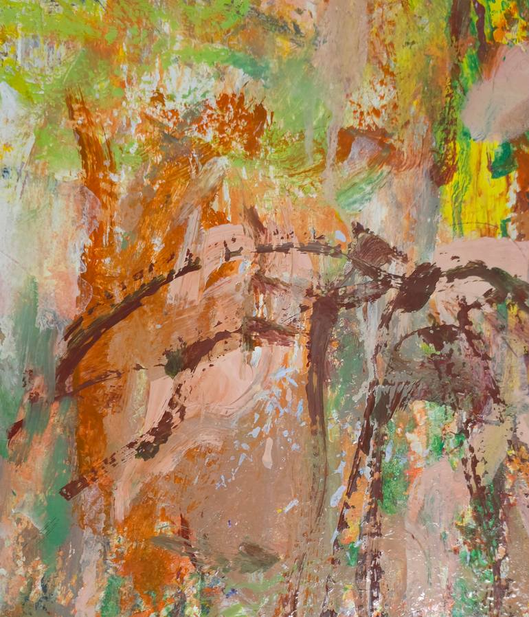 Original Abstract Expressionism Abstract Painting by Anne Marie Gintrand