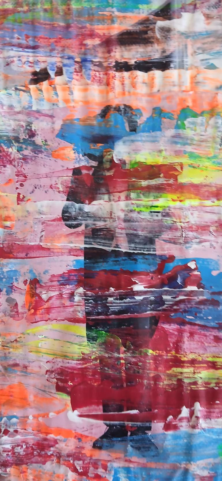 Original Abstract Expressionism Abstract Painting by Tina Morello