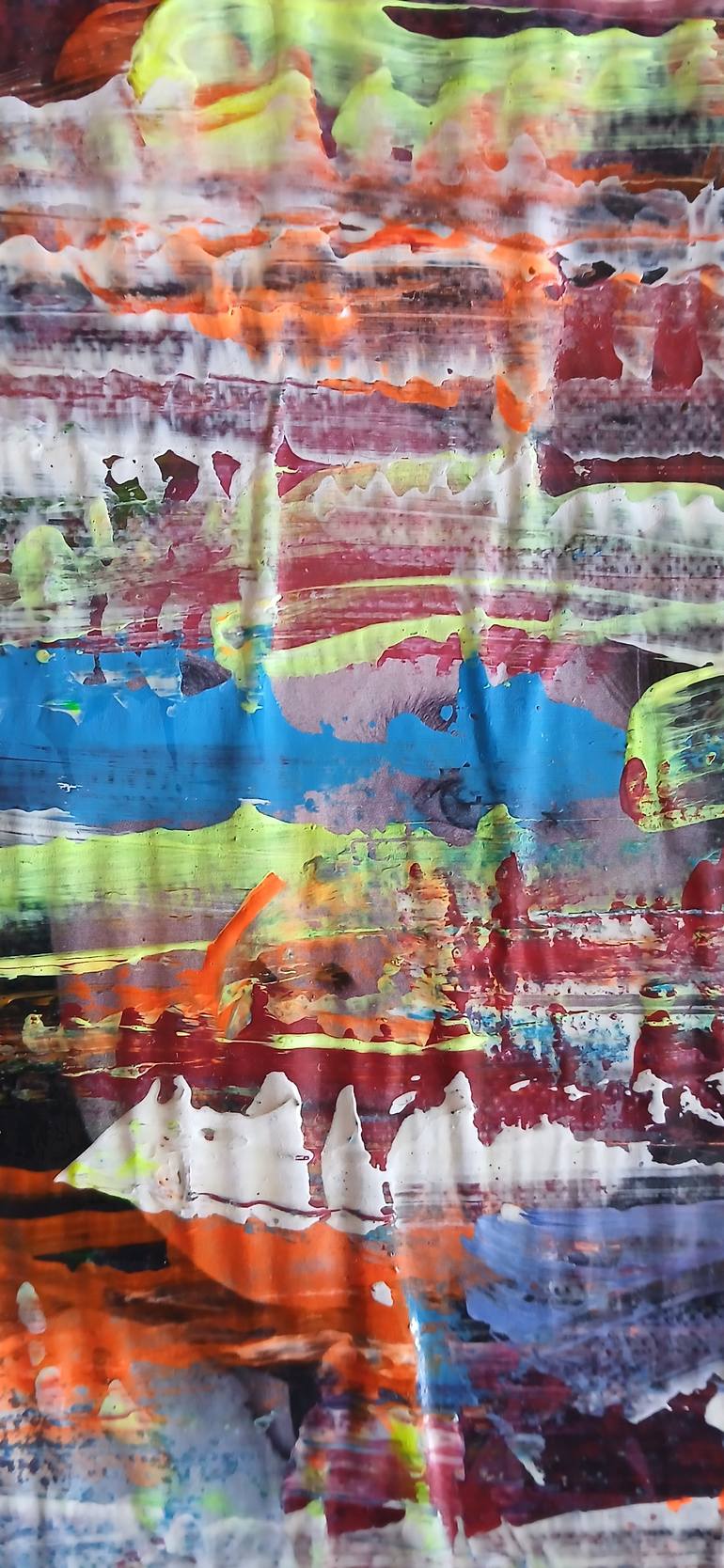 Original Abstract Expressionism Abstract Painting by Tina Morello