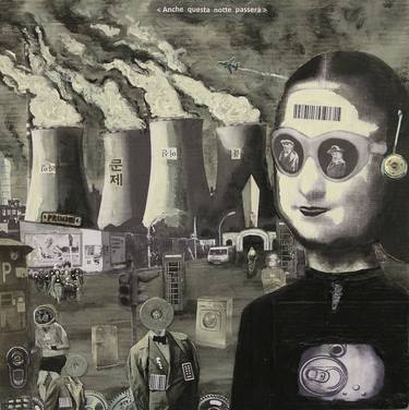 Original Dada World Culture Collage by Alberto Sordi