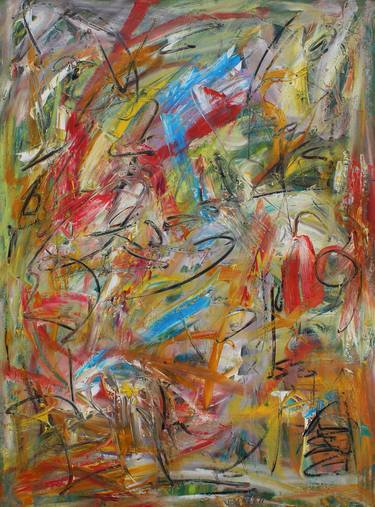 Original Abstract Expressionism Abstract Paintings by Eduardo Dalazen