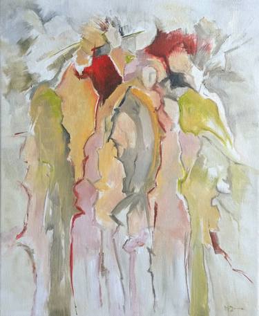 Print of Abstract People Paintings by Maritta Jones