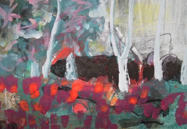 Original Abstract Landscape Paintings by Matilde Zijp