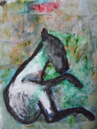 Original Abstract Expressionism Animal Paintings by Matilde Zijp