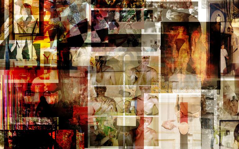 Original Portraiture Love Mixed Media by galreich SIND