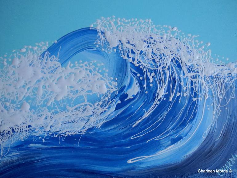 Big Wave off Burleigh Heads Gold Coast Australia Painting by Charleen ...