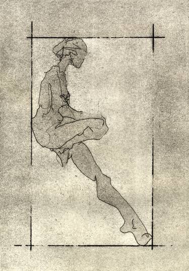 Original Figurative Nude Printmaking by Shelley Morrow