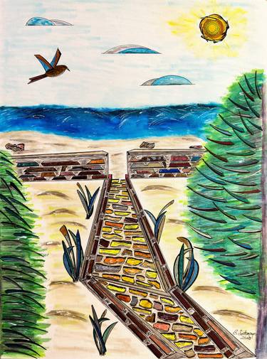 Print of Beach Paintings by Bill Sotomayor