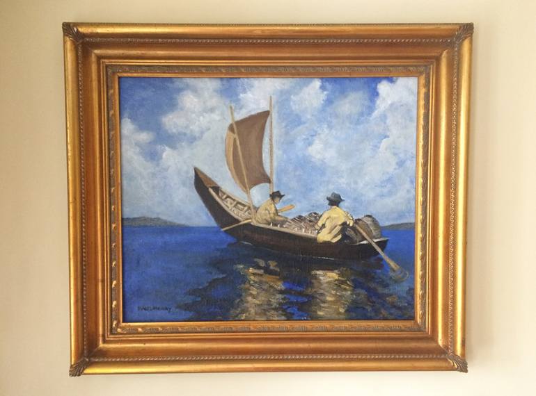 Original Impressionism Seascape Painting by John de Búrca