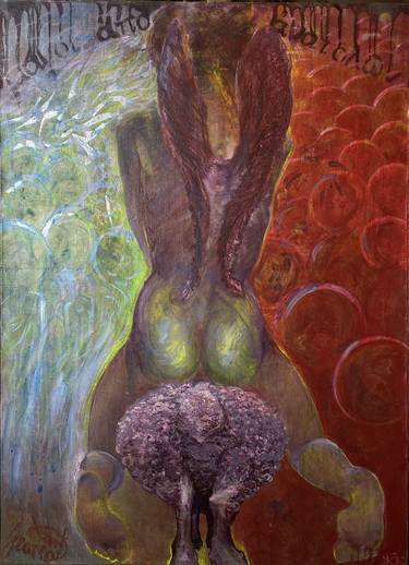 Print of Surrealism Nude Paintings by Jeanna DArt