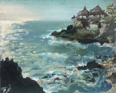 Print of Seascape Paintings by Jeanna DArt