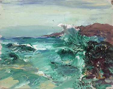 Print of Expressionism Seascape Paintings by Jeanna DArt