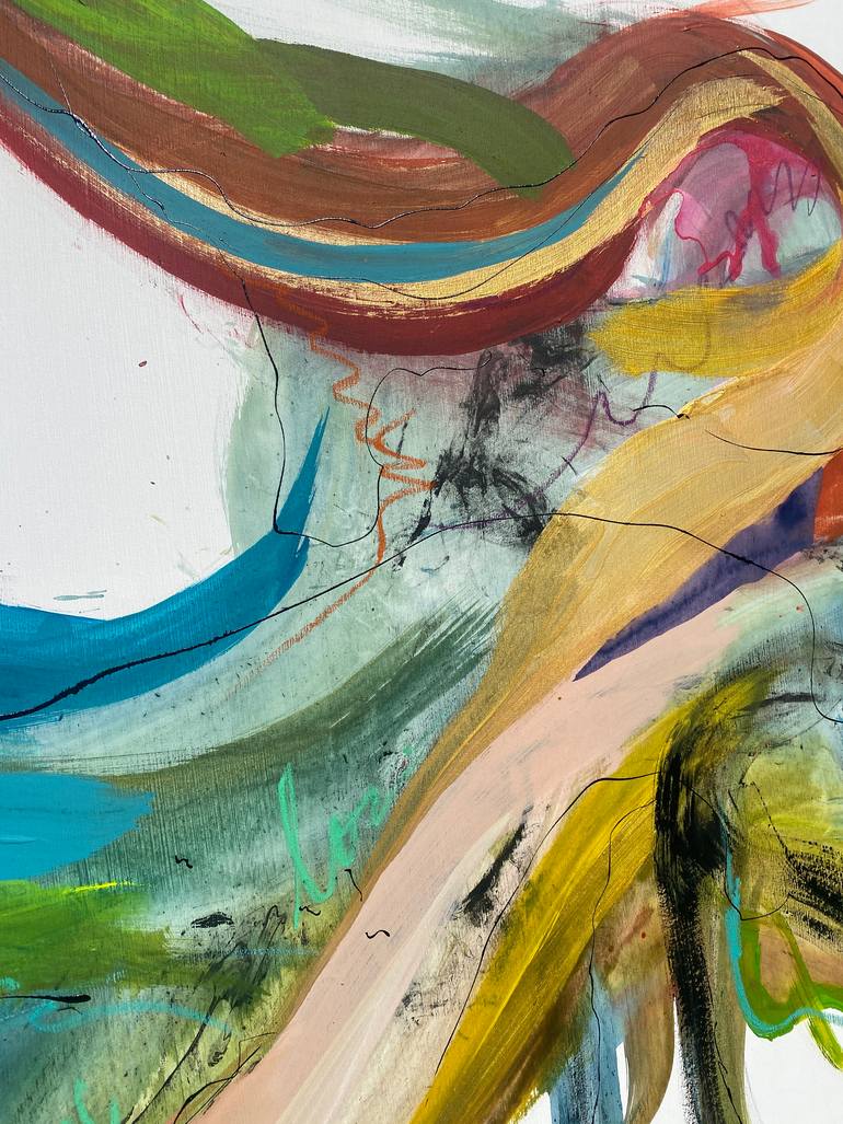 Original Abstract Expressionism Abstract Painting by Gisela Gaffoglio