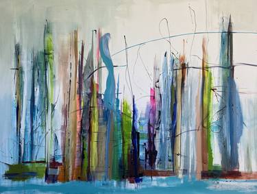 Original Abstract Expressionism Abstract Paintings by Gisela Gaffoglio