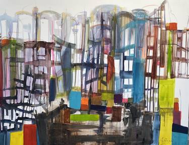 Original Architecture Paintings by Gisela Gaffoglio