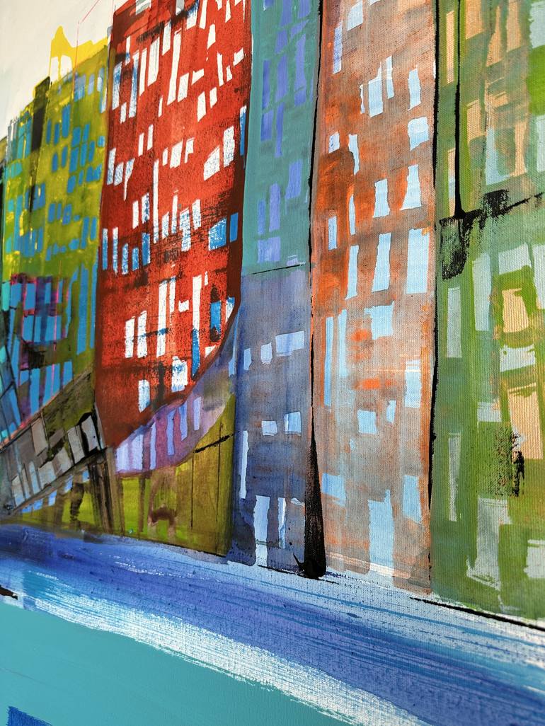 Original Architecture Painting by Gisela Gaffoglio