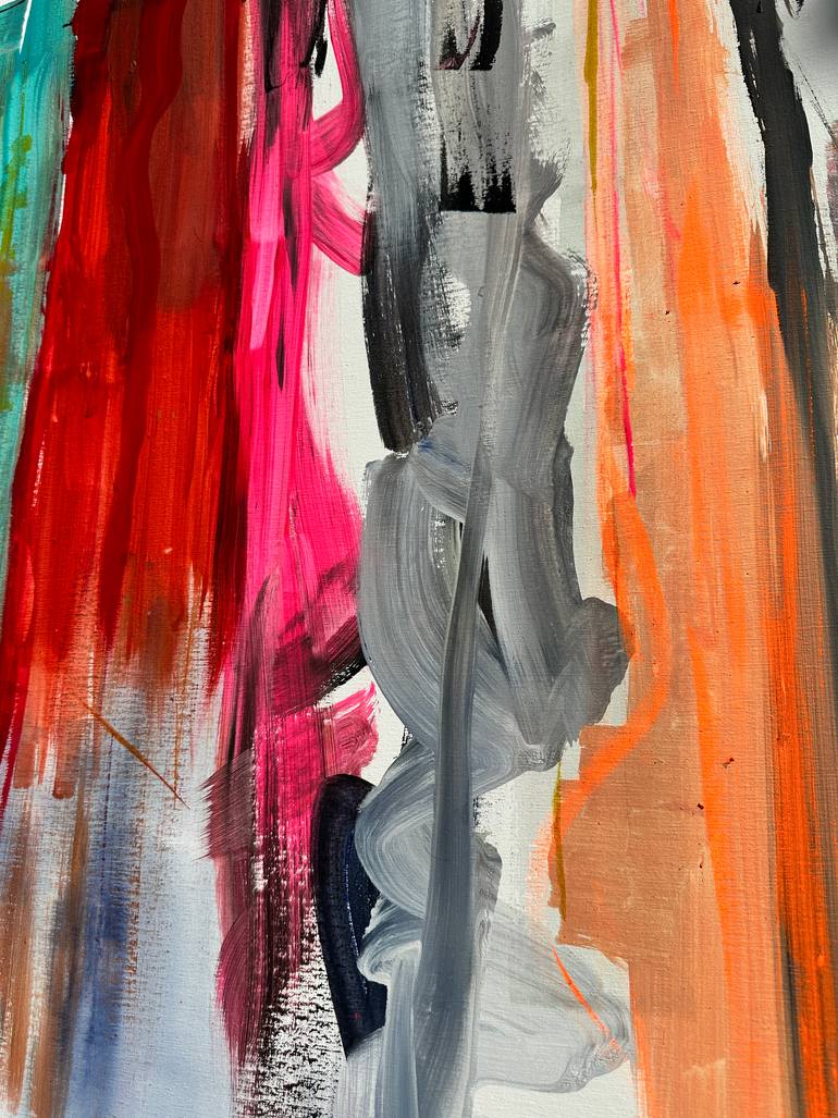 Original Abstract Expressionism Abstract Painting by Gisela Gaffoglio