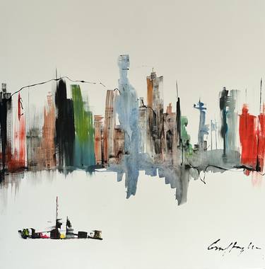 Original Architecture Paintings by Gisela Gaffoglio