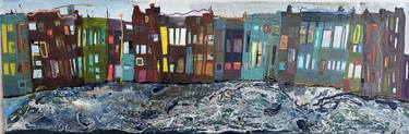 Original Abstract Architecture Paintings by Gisela Gaffoglio