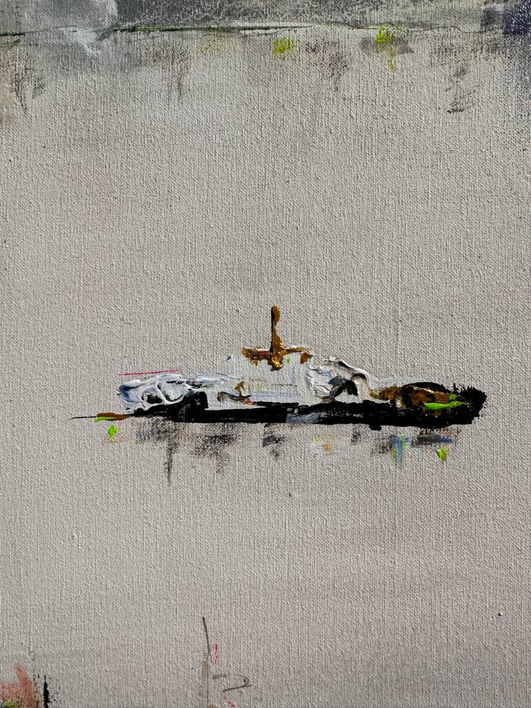 Original Abstract Architecture Painting by Gisela Gaffoglio