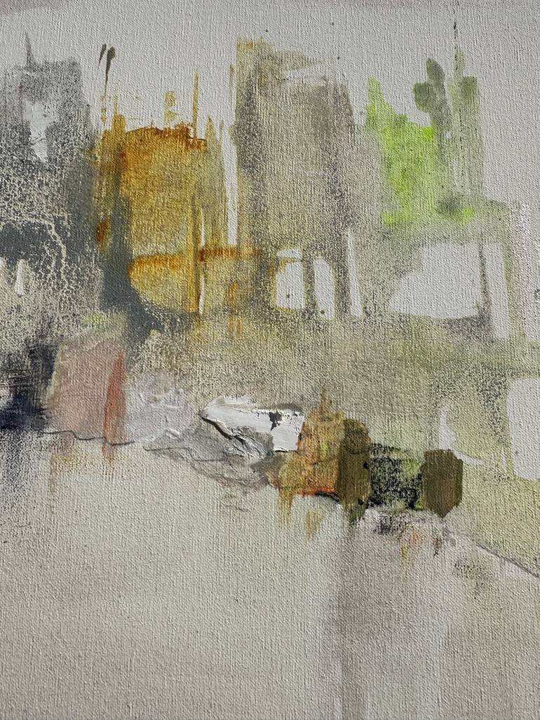 Original Abstract Architecture Painting by Gisela Gaffoglio