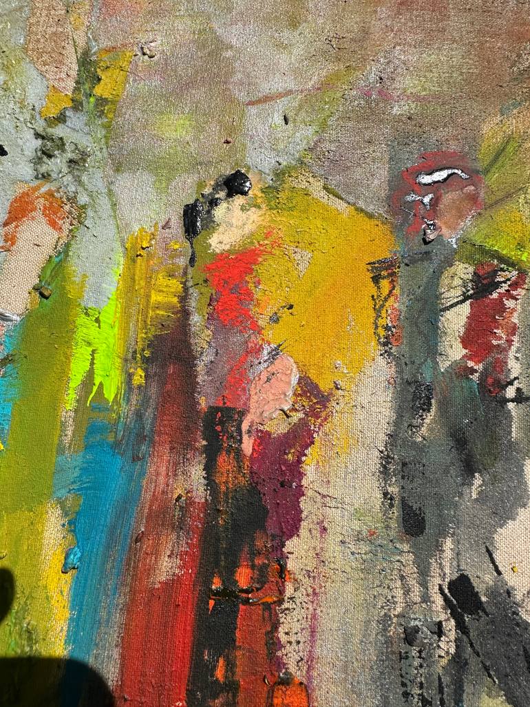 Original Abstract Expressionism Abstract Painting by Gisela Gaffoglio